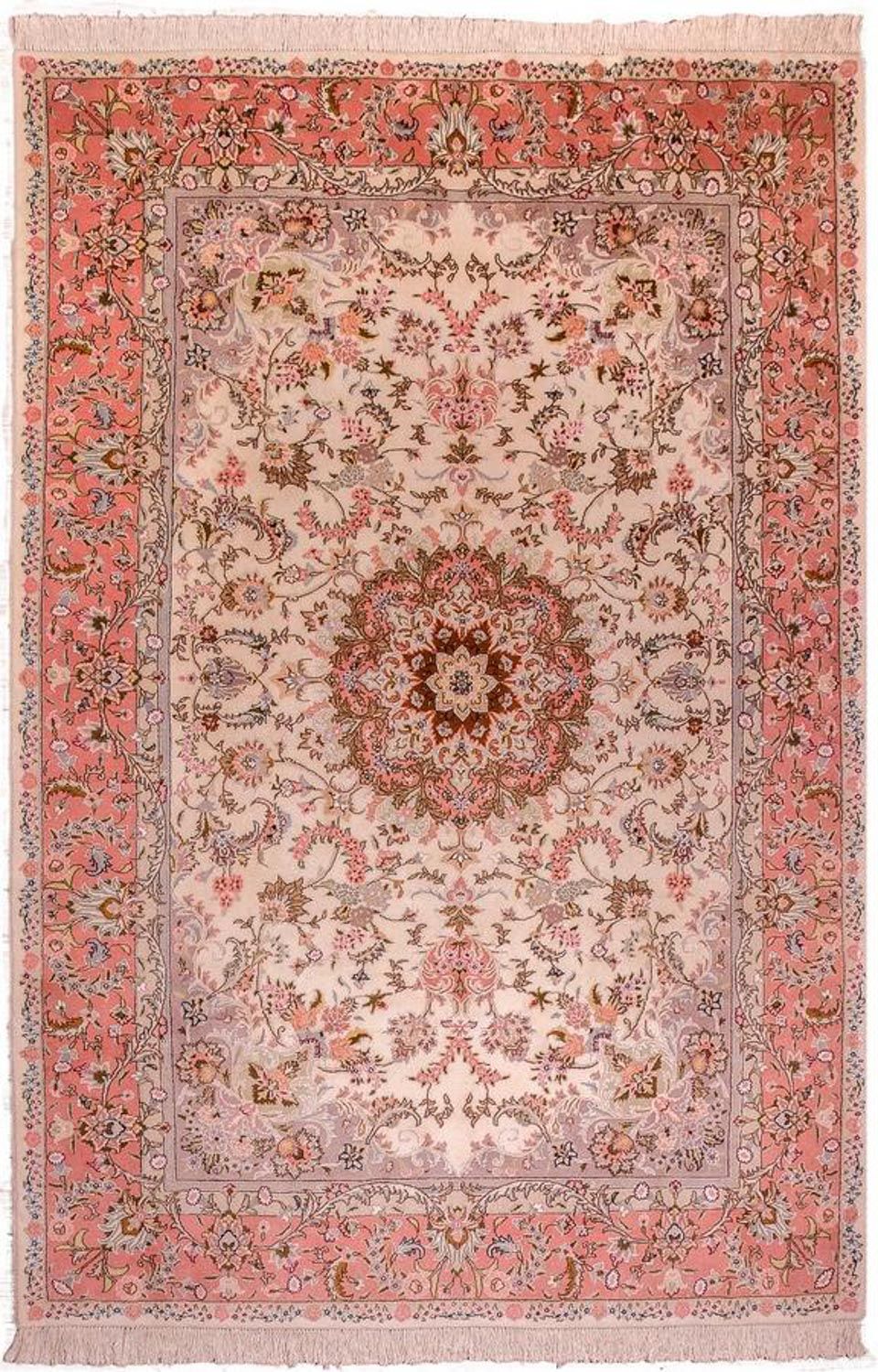 Perzisch tapijt - Tabriz - Royal - 298 x 200 cm - roze
