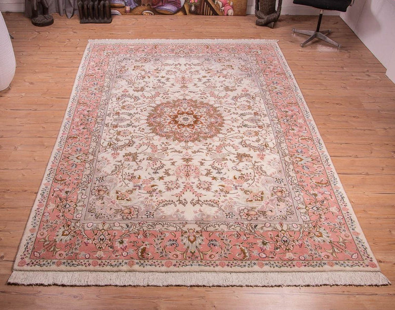 Perzisch tapijt - Tabriz - Royal - 298 x 200 cm - roze