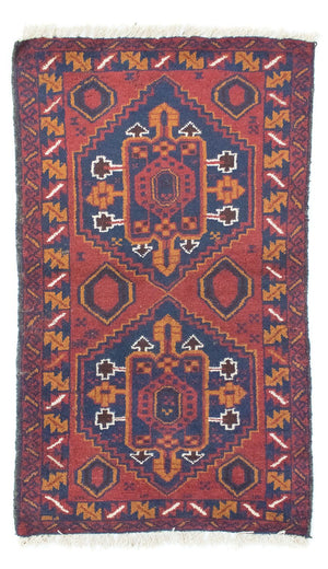 Baluch tapijt - 136 x 79 cm - oranje