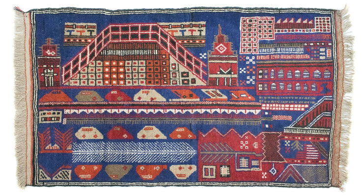 Baluch tapijt - 150 x 91 cm - veelkleurig