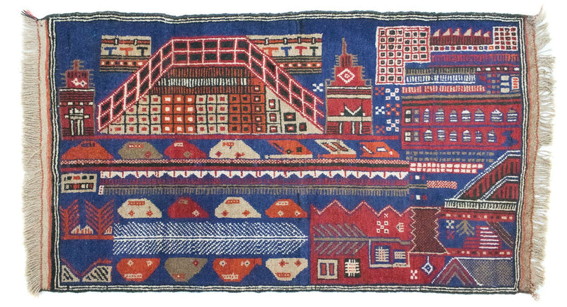 Baluch tapijt - 150 x 91 cm - veelkleurig