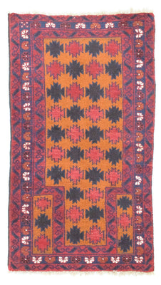 Baluch tapijt - 126 x 77 cm - oranje