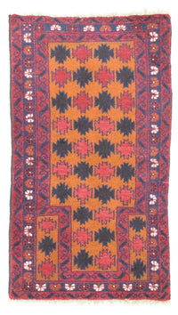 Baluch tapijt - 126 x 77 cm - oranje