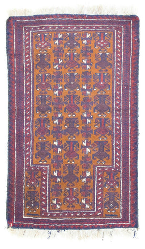 Baluch tapijt - 138 x 85 cm - oranje