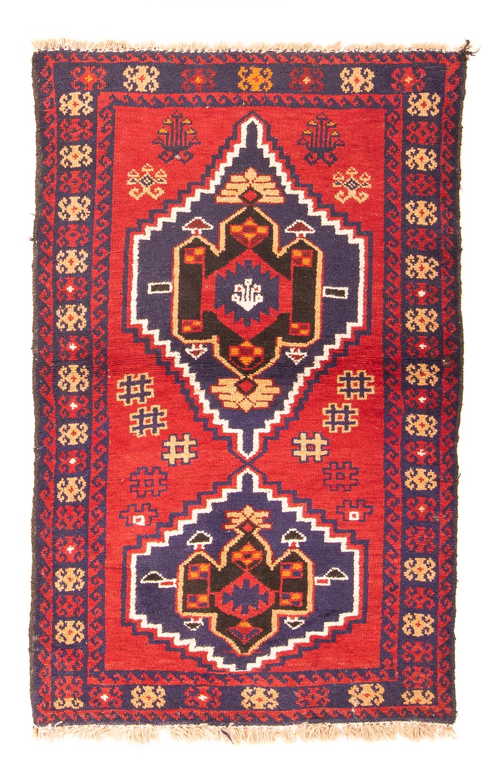Baluch tapijt - 130 x 79 cm - rood