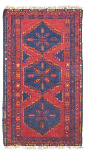 Baluch tapijt - 131 x 78 cm - rood