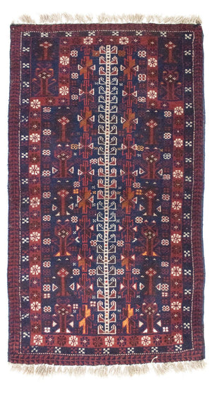 Baluch tapijt - 140 x 87 cm - blauw