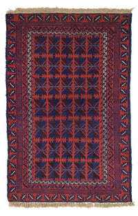 Baluch tapijt - 137 x 84 cm - blauw
