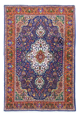 Perzisch tapijt - Tabriz - 160 x 105 cm - blauw