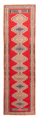 Loper Pakistaans tapijt - 285 x 79 cm - rood