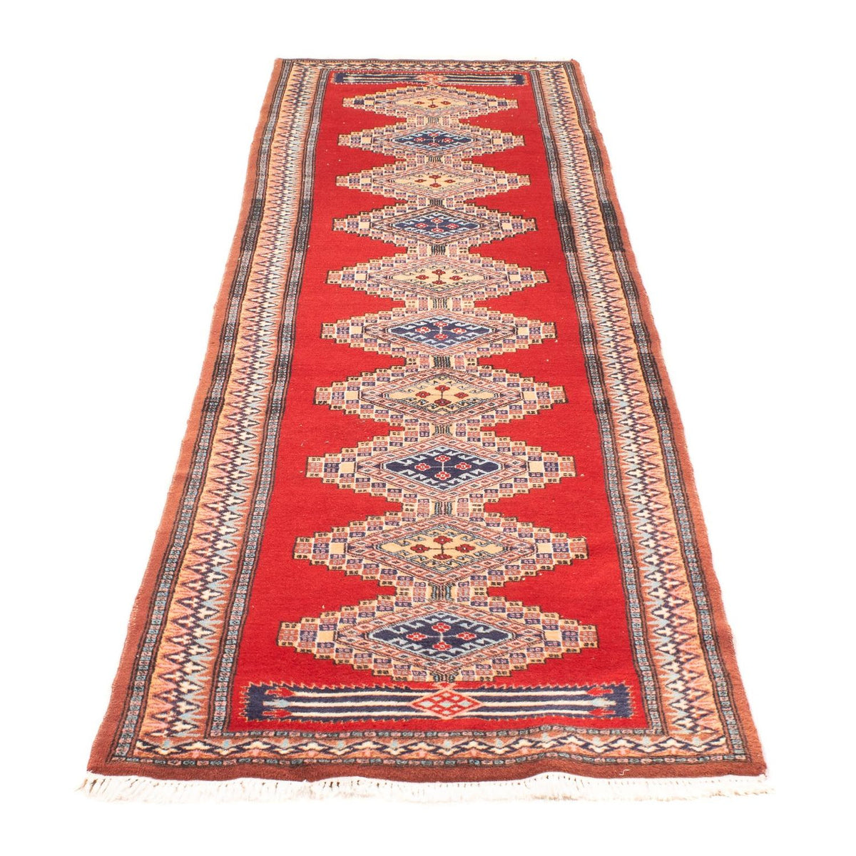 Loper Pakistaans tapijt - 285 x 79 cm - rood