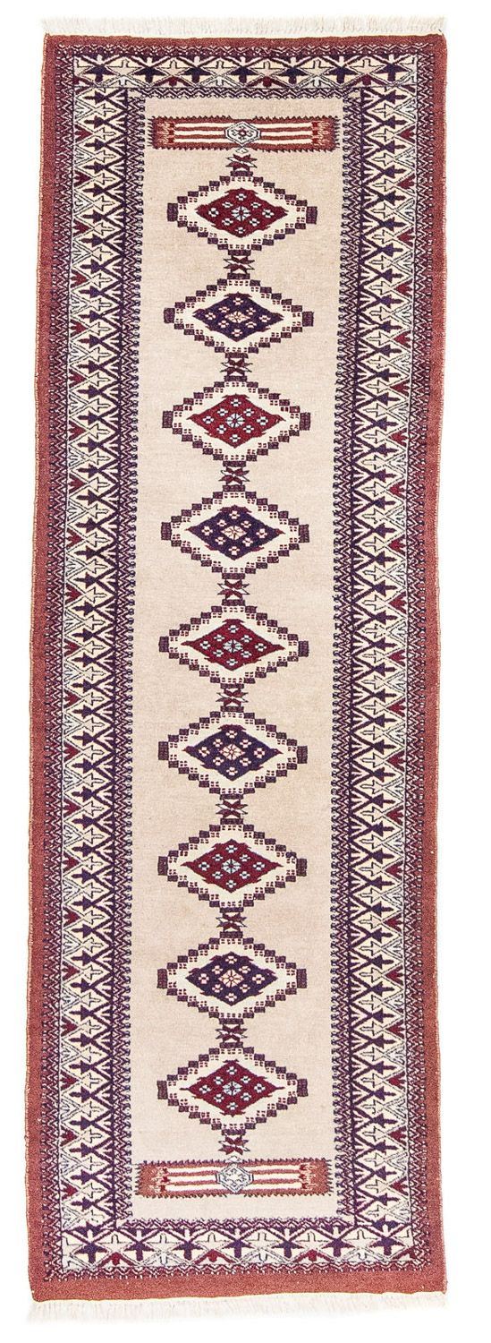 Loper Pakistaans tapijt - 195 x 65 cm - beige