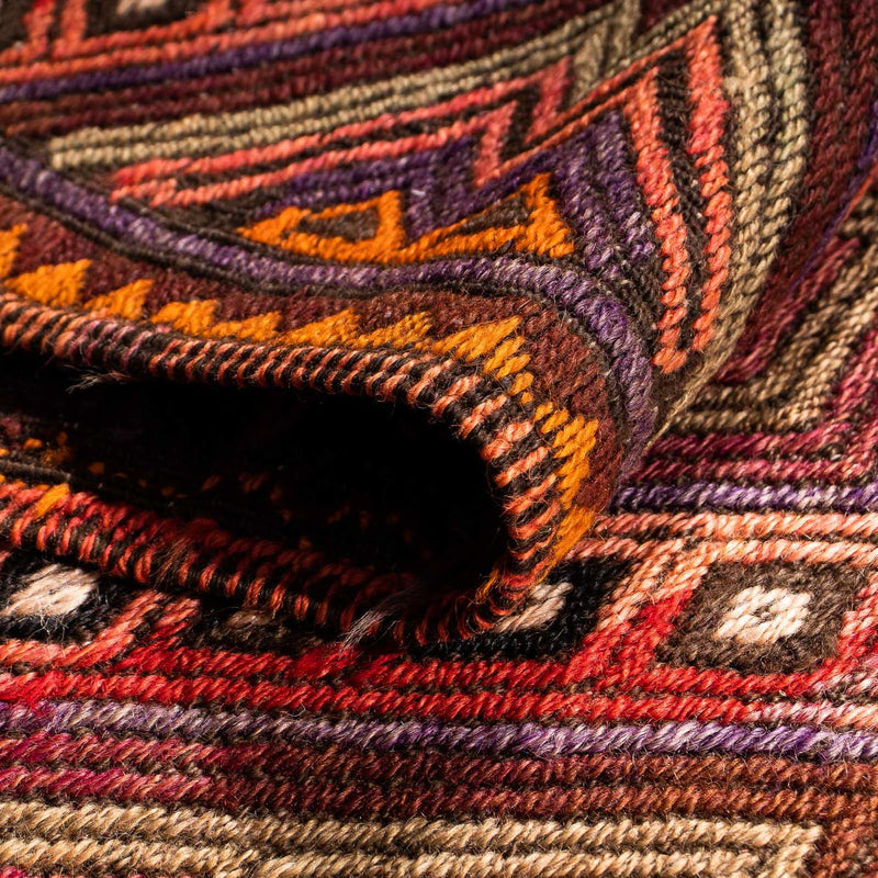 Loper Kelim tapijt - Oud - 380 x 70 cm - veelkleurig