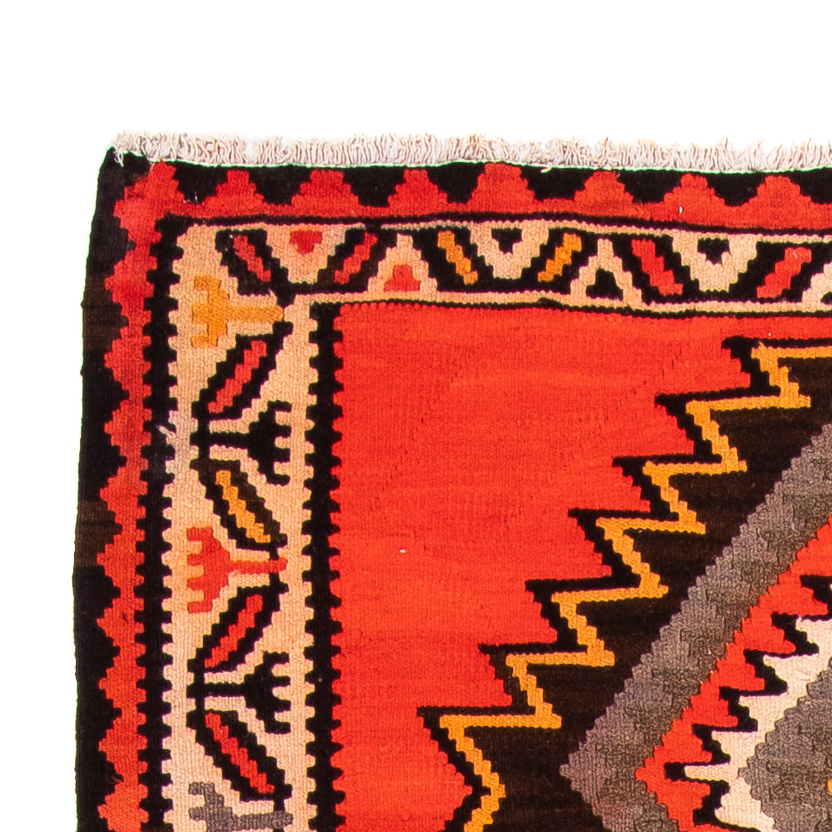 Loper Kelim tapijt - Oud - 275 x 140 cm - veelkleurig