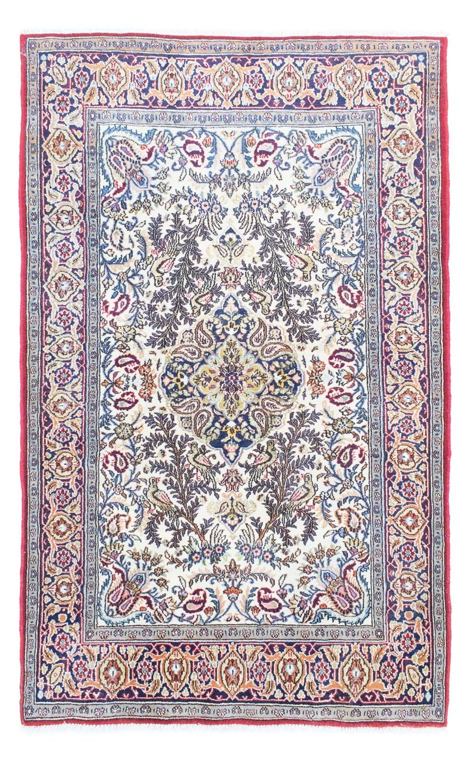 Perzisch tapijt - Ghom - 166 x 105 cm - beige