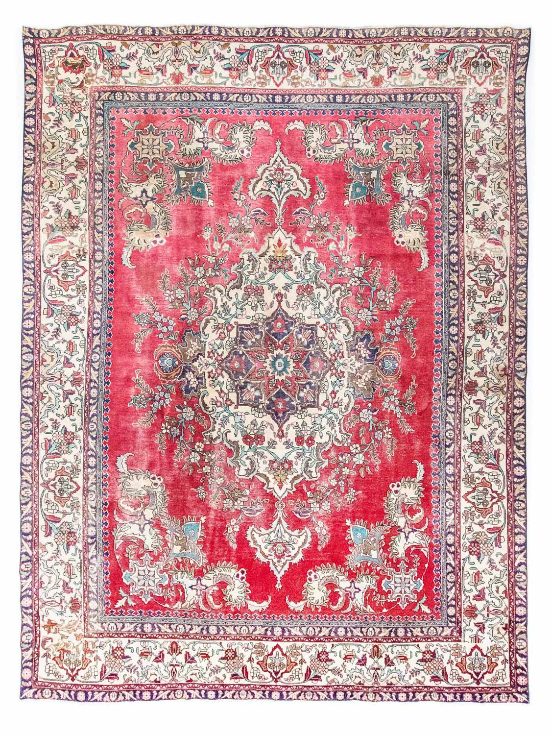 Perzisch tapijt - Tabriz - 393 x 285 cm - rood