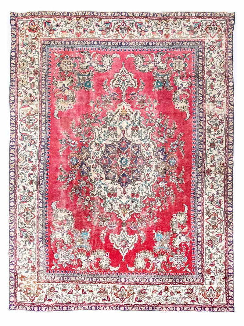 Perzisch tapijt - Tabriz - 393 x 285 cm - rood