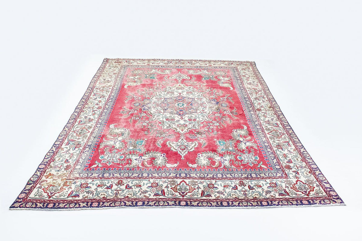 Perzisch tapijt - Tabriz - 393 x 285 cm - rood