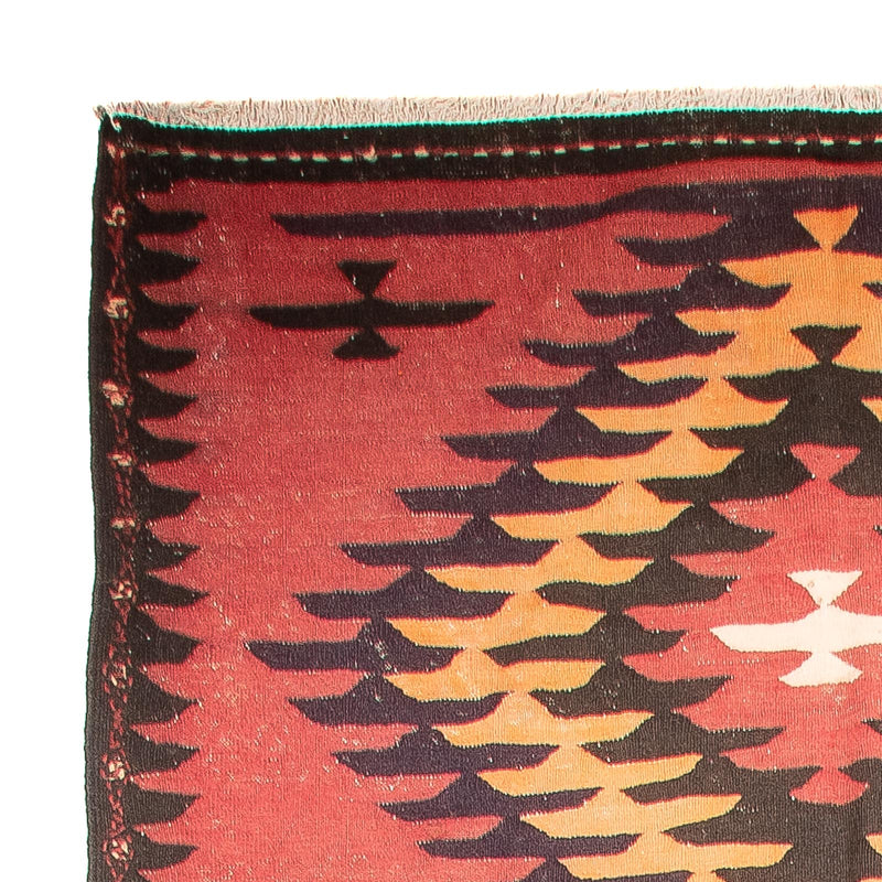 Loper Kelim tapijt - Oud - 435 x 150 cm - licht rood