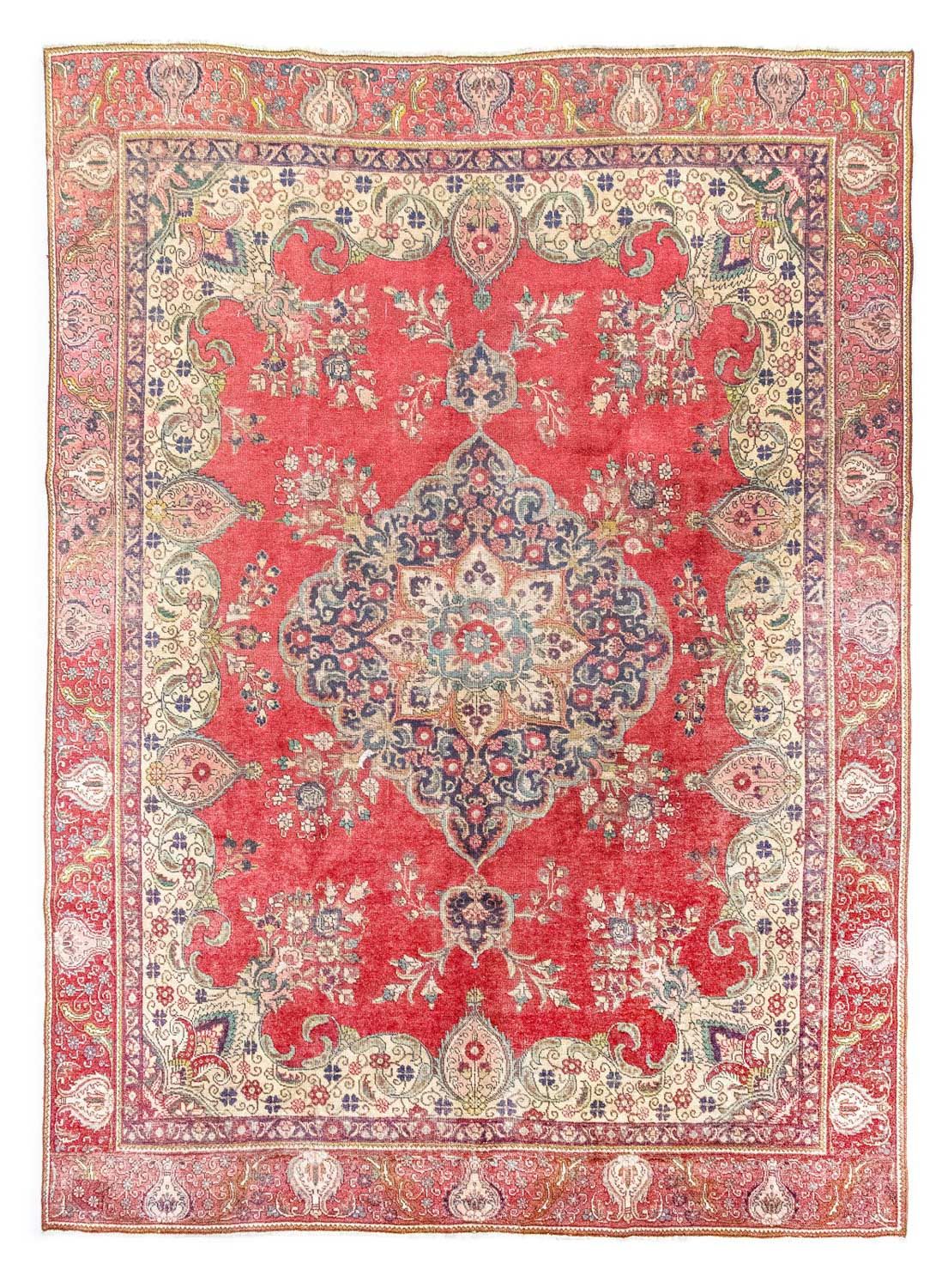 Perzisch tapijt - Tabriz - 365 x 278 cm - rood
