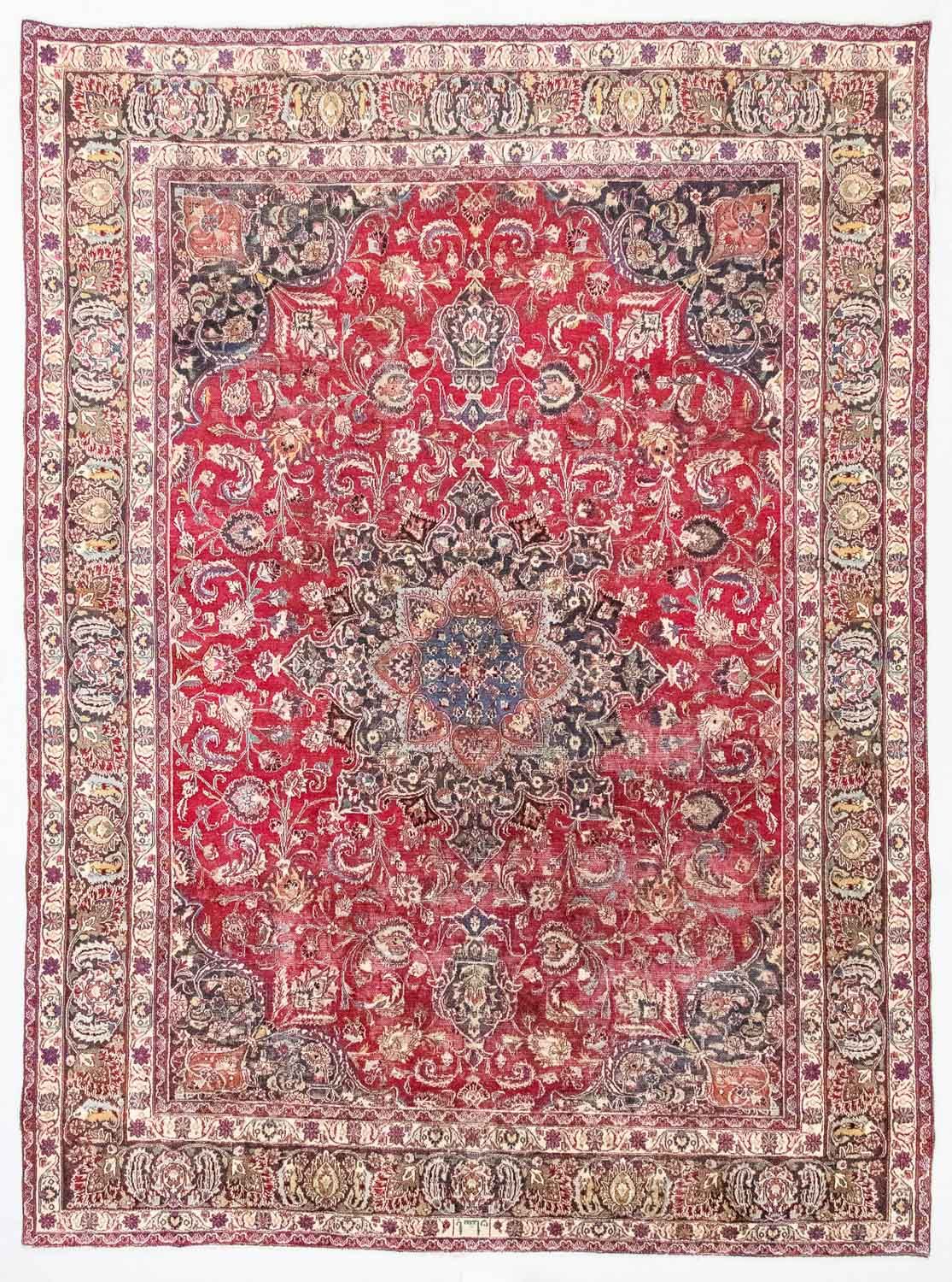 Perzisch tapijt - Keshan - 377 x 282 cm - rood