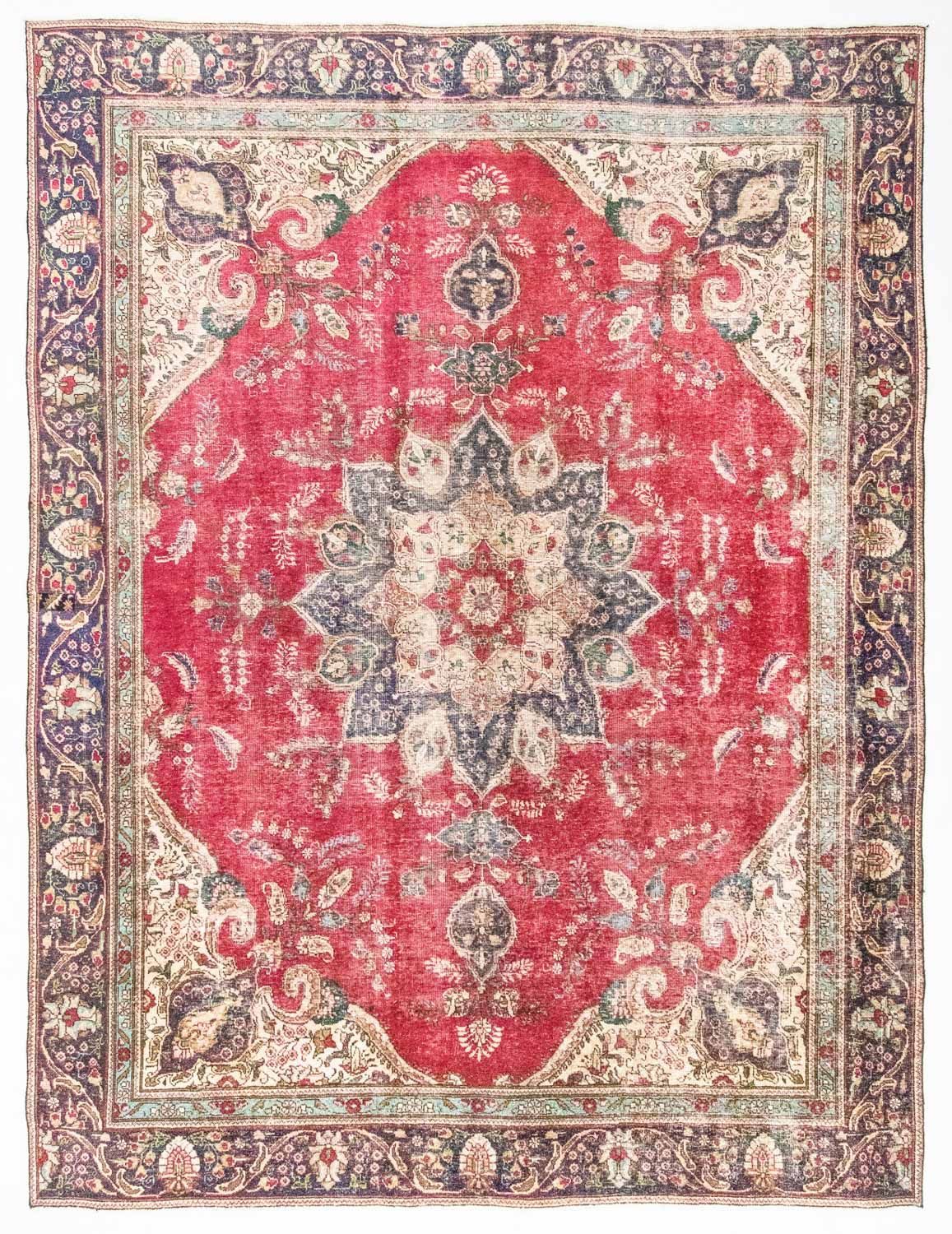 Perzisch tapijt - Tabriz - 370 x 266 cm - rood