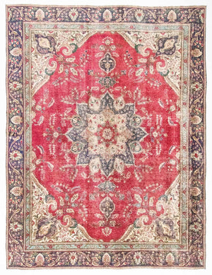Perzisch tapijt - Tabriz - 370 x 266 cm - rood