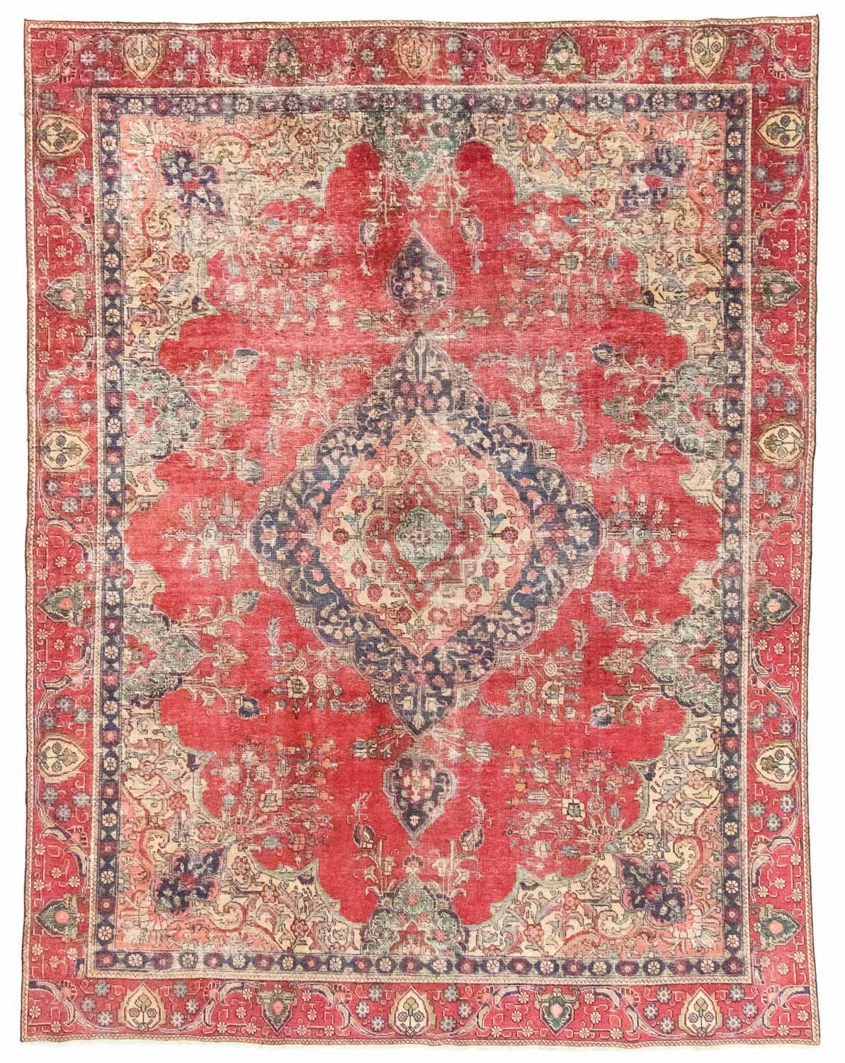 Perzisch tapijt - Tabriz - 357 x 272 cm - rood