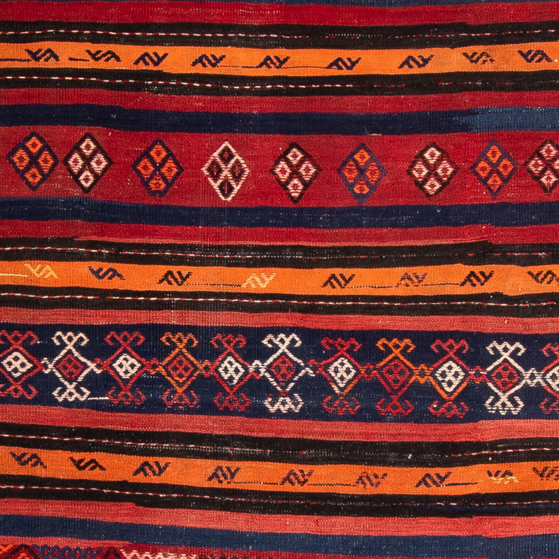 Loper Kelim tapijt - Oud - 325 x 130 cm - veelkleurig