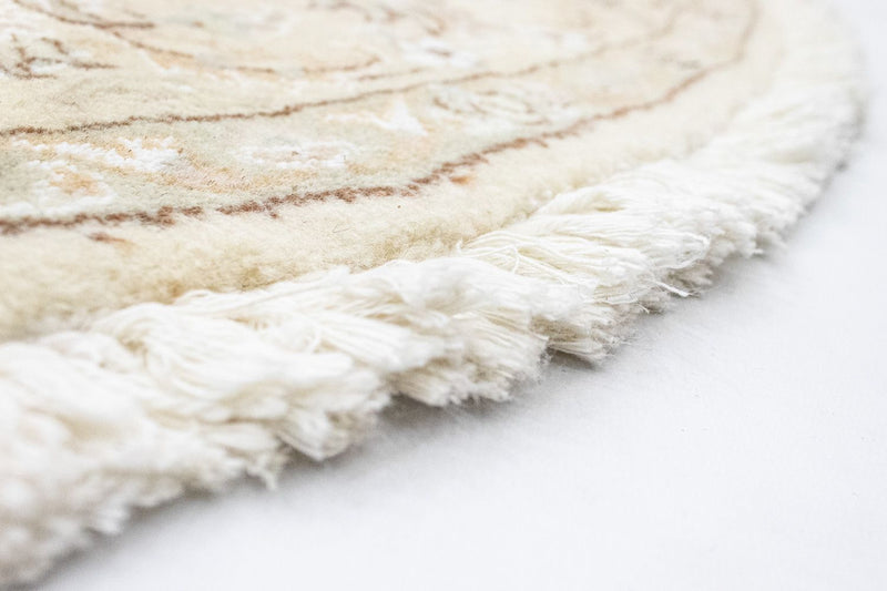 Perzisch tapijt - Nain - Koninklijk rond  - 150 x 150 cm - beige