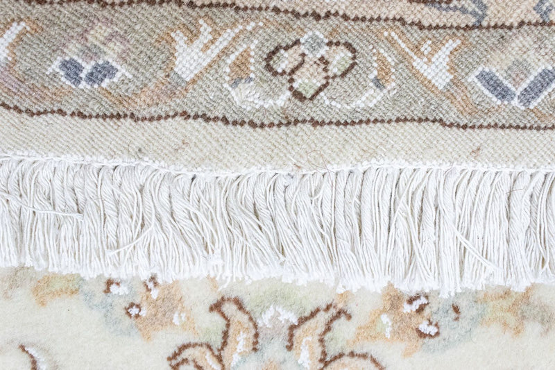 Perzisch tapijt - Nain - Koninklijk rond  - 150 x 150 cm - beige