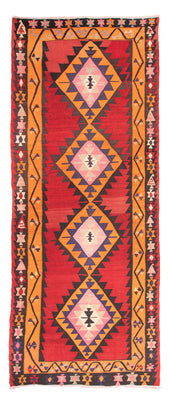 Loper Kelim tapijt - Oud - 390 x 150 cm - rood