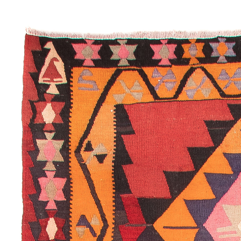 Loper Kelim tapijt - Oud - 390 x 150 cm - rood