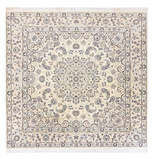 Perzisch tapijt - Nain - Koninklijk vierkant  - 200 x 193 cm - beige