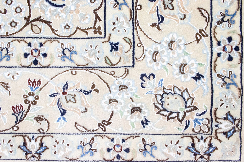 Perzisch tapijt - Nain - Koninklijk vierkant  - 200 x 193 cm - beige