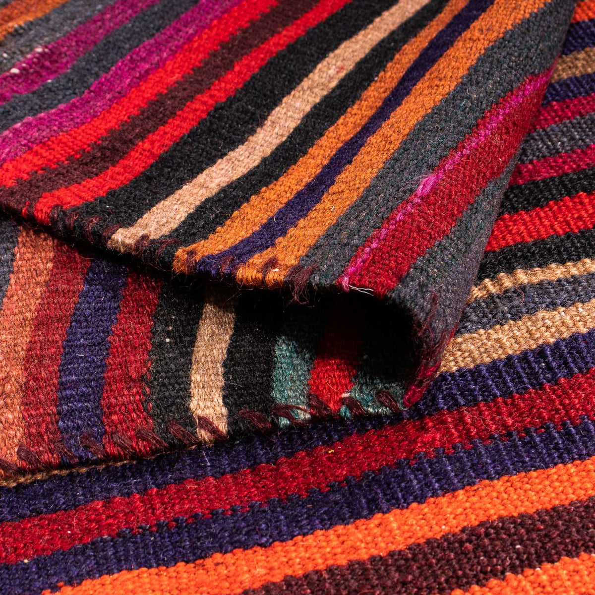 Kelim tapijt - Oud - 200 x 110 cm - veelkleurig