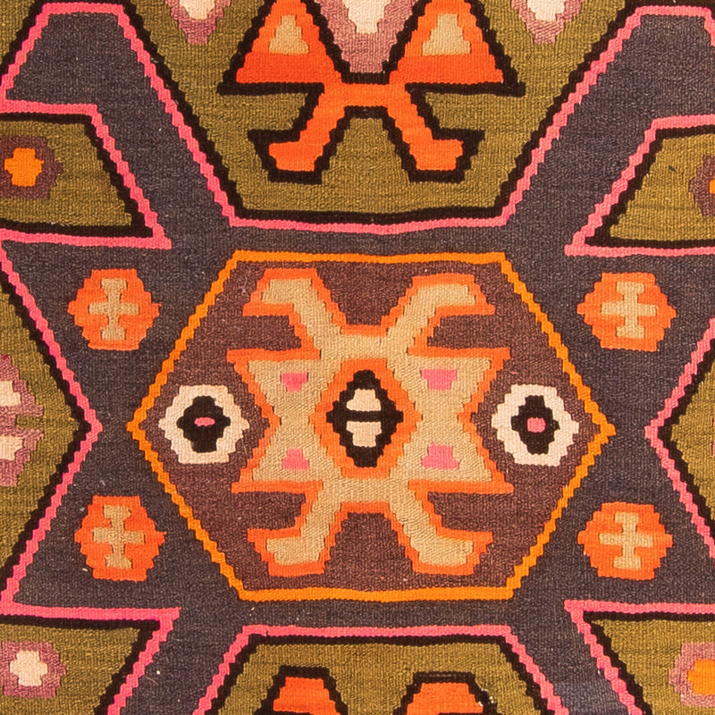 Loper Kelim tapijt - Oud - 305 x 145 cm - veelkleurig