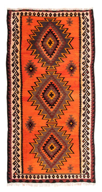 Loper Kelim tapijt - Oud - 265 x 145 cm - veelkleurig