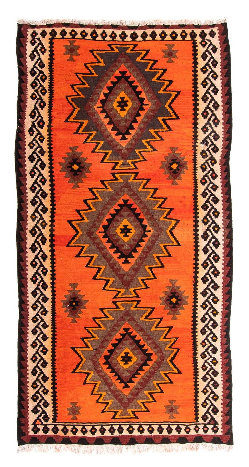 Loper Kelim tapijt - Oud - 265 x 145 cm - veelkleurig