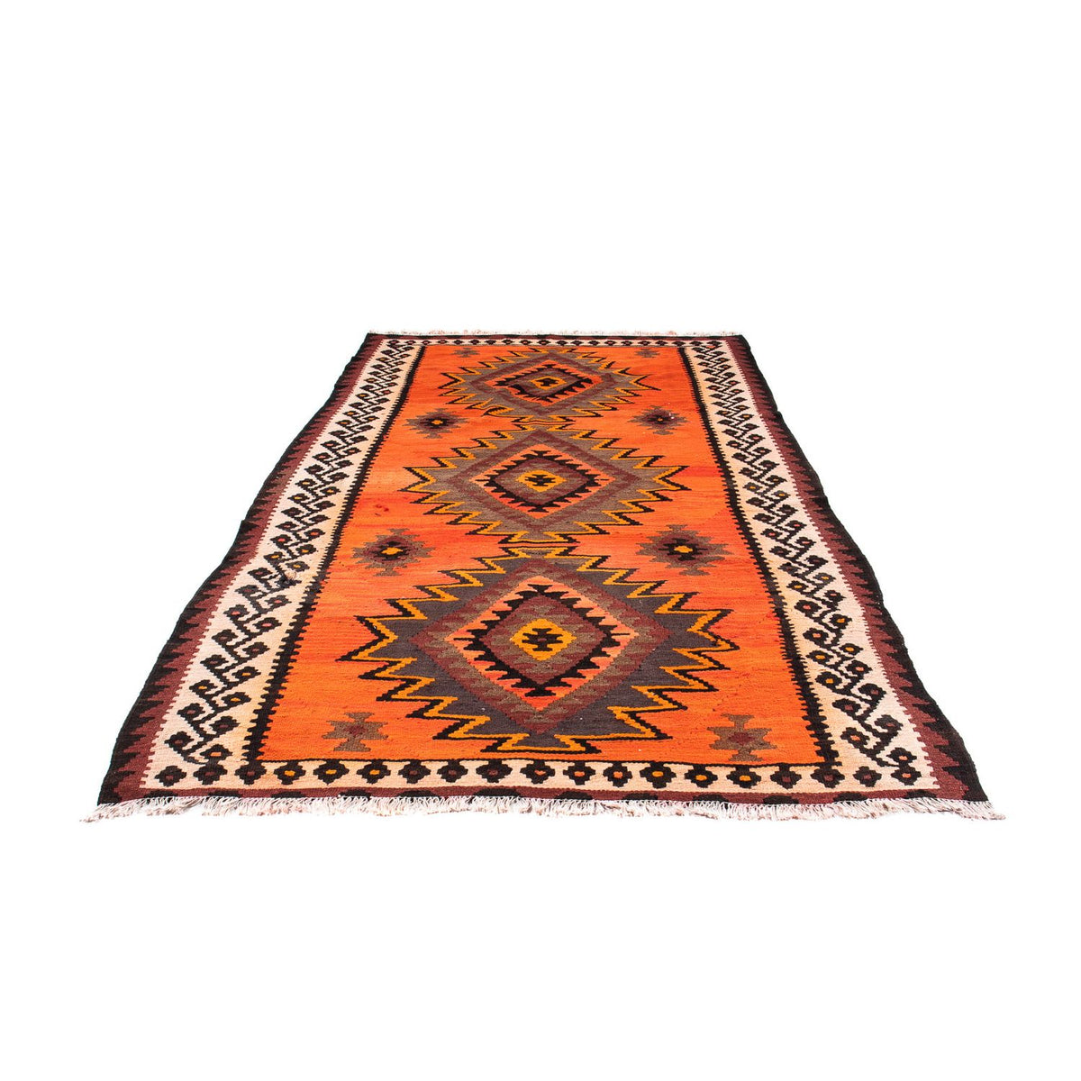 Loper Kelim tapijt - Oud - 265 x 145 cm - veelkleurig
