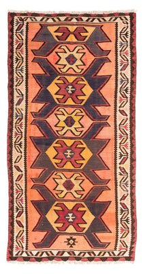 Loper Kelim tapijt - Oud - 265 x 140 cm - veelkleurig