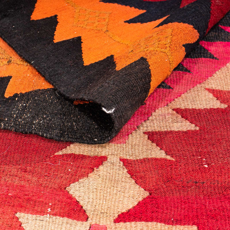 Loper Kelim tapijt - Oud - 360 x 160 cm - veelkleurig