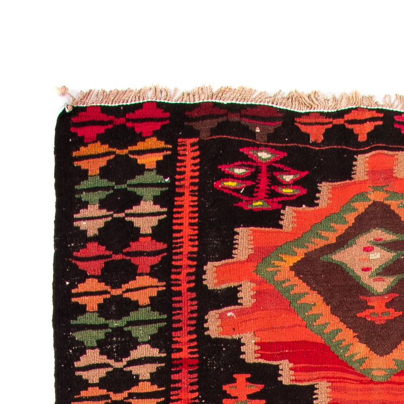 Loper Kelim tapijt - Oud - 330 x 137 cm - veelkleurig