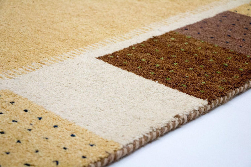 Gabbeh tapijt - Indus - 239 x 174 cm - goud