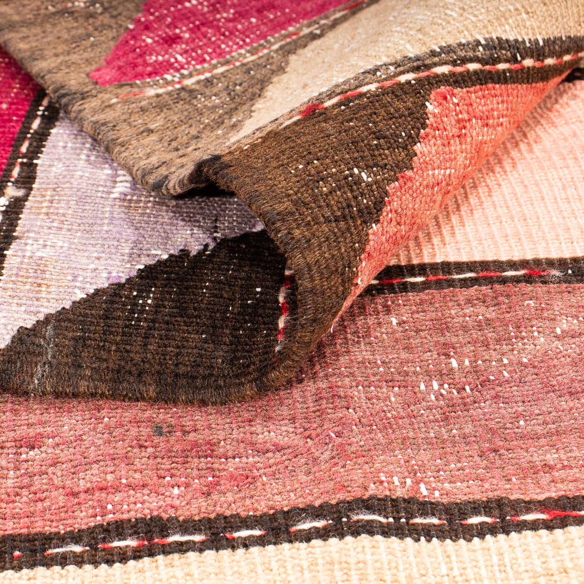 Loper Kelim tapijt - Oud - 320 x 150 cm - veelkleurig