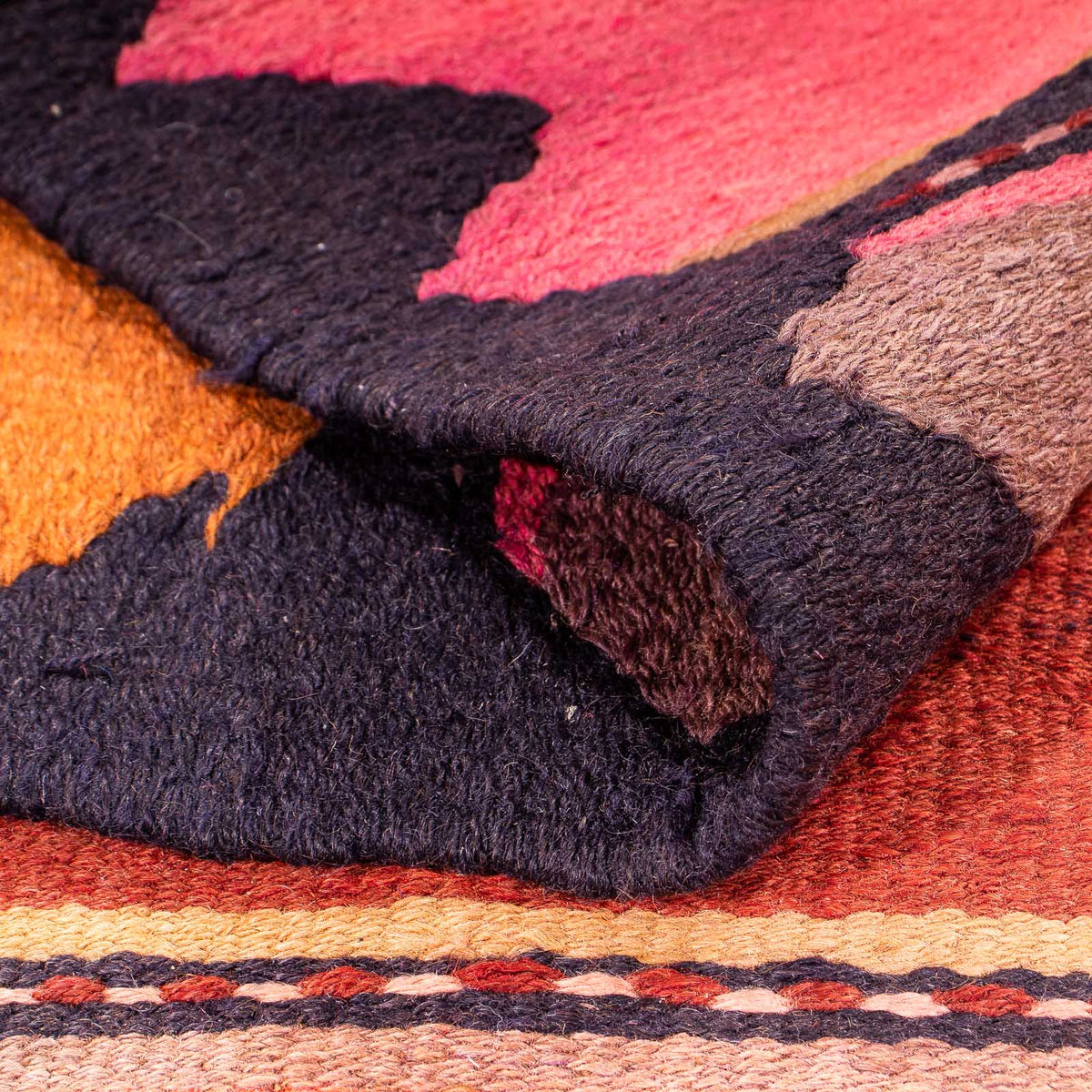 Loper Kelim tapijt - Oud - 290 x 155 cm - veelkleurig