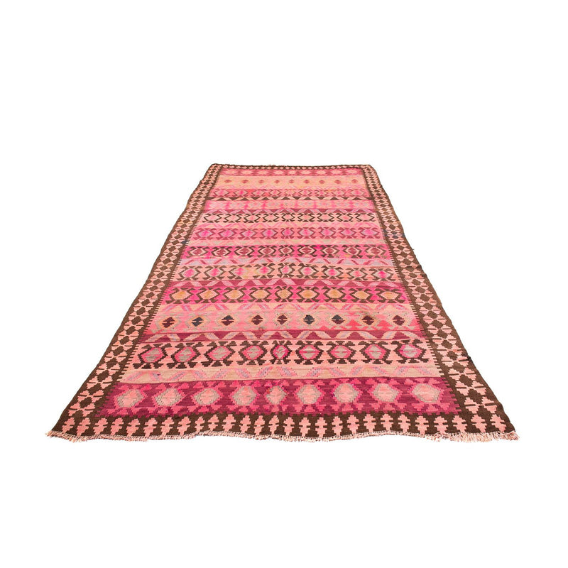 Loper Kelim tapijt - Oud - 390 x 178 cm - veelkleurig