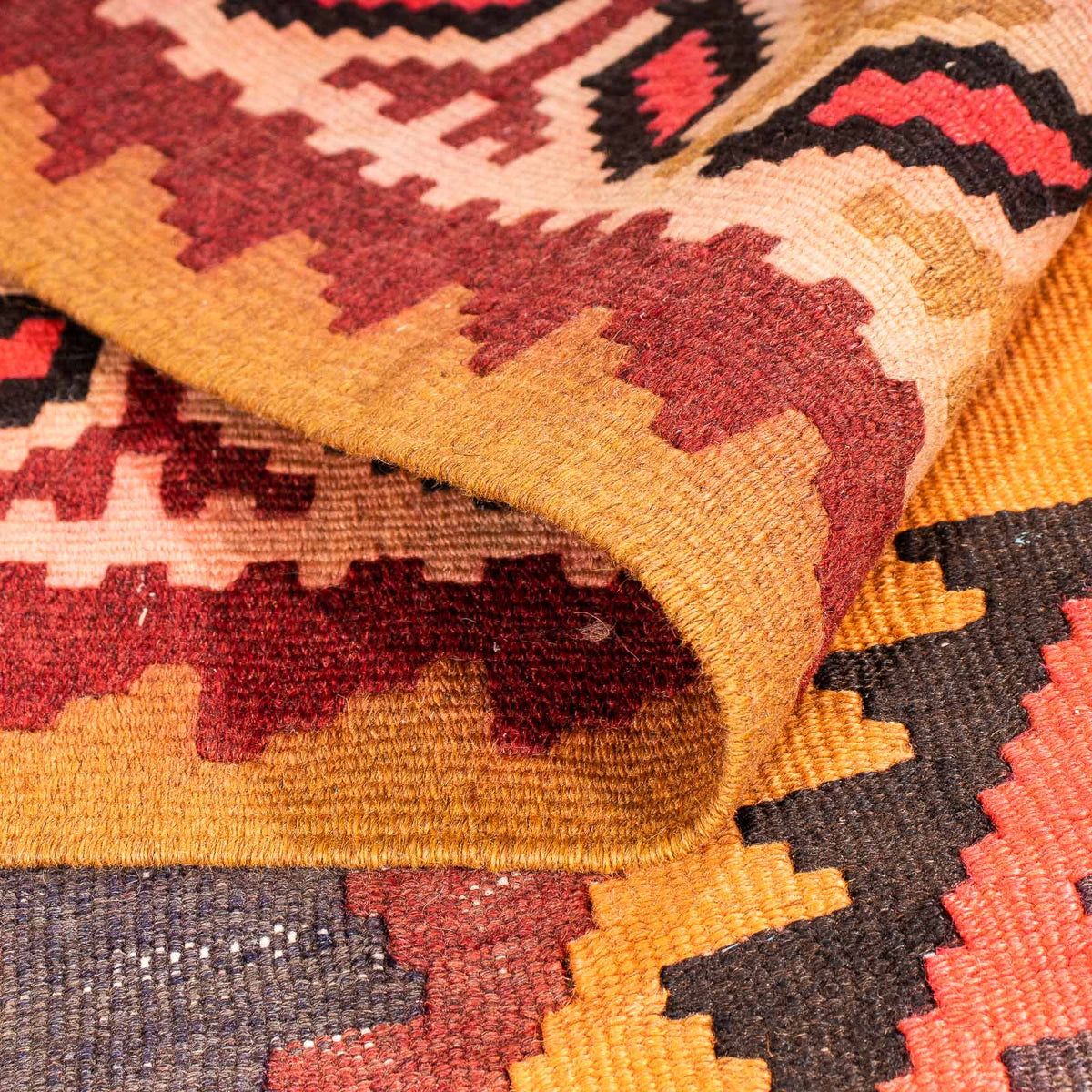 Loper Kelim tapijt - Oud - 290 x 150 cm - veelkleurig