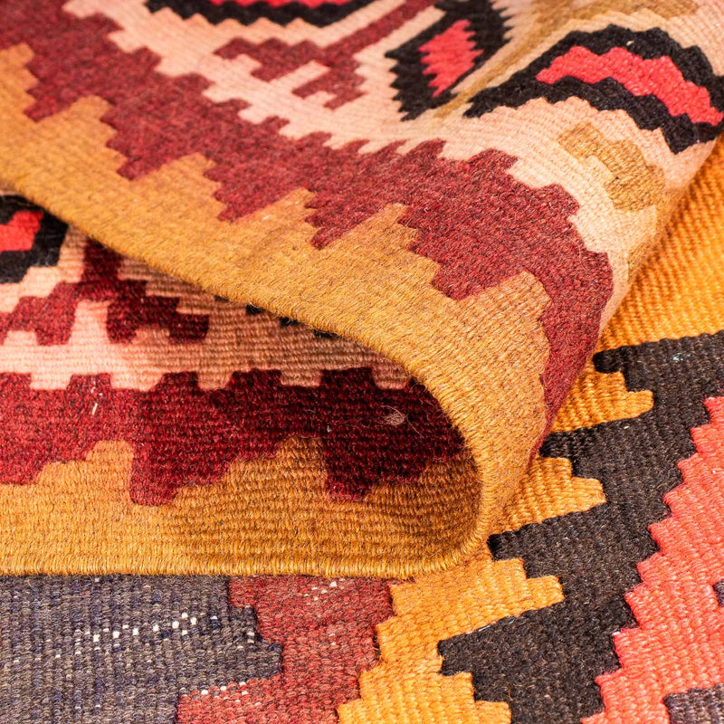 Loper Kelim tapijt - Oud - 290 x 150 cm - veelkleurig