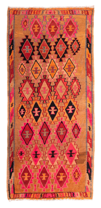 Antiek kilim Tapijt 145x308cm